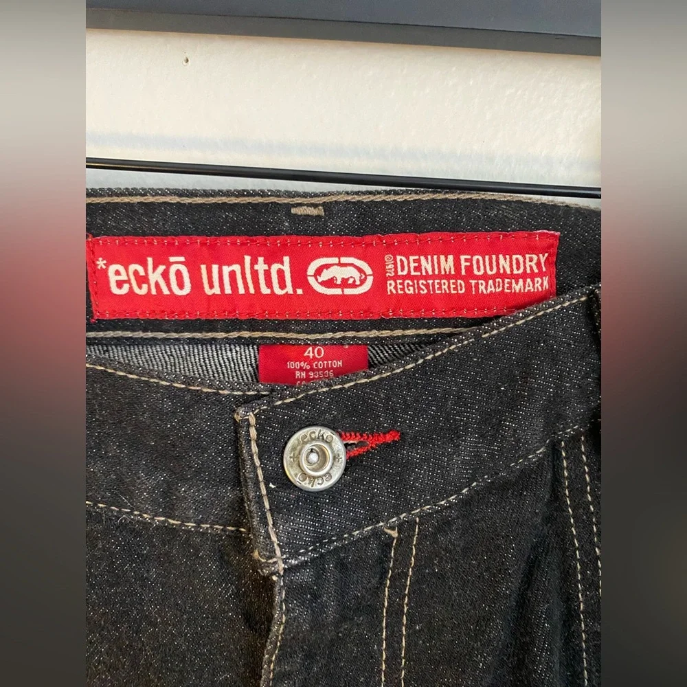 Y2K ECKO‎ unlimited Men's Black Jeans size 40